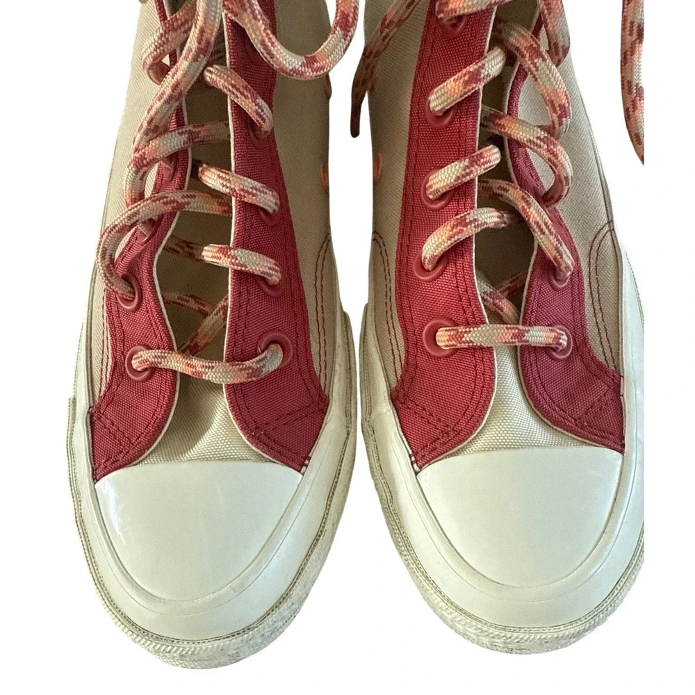 Converse Chuck 70 High Colorblock Overlay Rhubarb Pie A05128C Women 7.5 Men 5.5 - Picture 10 of 12